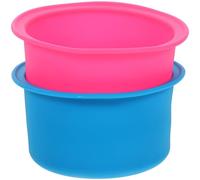 DOITOOL 2pcs Silicone Wax Heater Inner Pot Non-stick Wax Melting Container Heat-resistant and Easy to Clean Replacement Bowls for Home and Salon Use