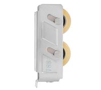 DOITOOL 2pcs Sliding Door Rollers Replacement with Stainless Steel and Copper Bearing Double Wheel, Groove Design for Effective Positioning, Suitable for Closet and Patio Doors, Sturdy