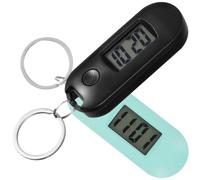 DOITOOL 2pcs Small Electronic Watch Key Ring Pocket Watches for Students with Creative Plastic Design, Lightweight and Easy to Use, for School the Exam