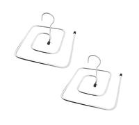 DOITOOL 2Pcs Spiral Shaped Drying Rack Windproof Quilt Blanket Hanger Laundry Drying Hangers Rack for Bed Sheet Bath Towel Scarf (Silver)