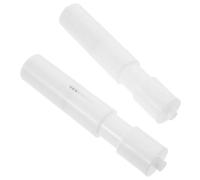 DOITOOL 2pcs Spring Loaded Toilet Paper Rod Replacement for Toilet Box Reusable Plastic Telescopic Roller Rod Suitable for Hotels and Restaurants Accessory