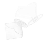 DOITOOL 2pcs Square Tissue Holder Compact Desktop Napkin Organizer for Facial Tissues Paper Towels and Napkins Space-Saving Tabletop Stand for Living Dining Office and Countertop Use