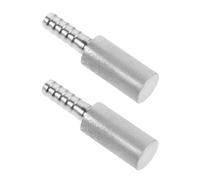 DOITOOL 2pcs Stainless Steel Air Stone Diffusers 2 Micron Bubble Diffuser for Home Brew Aeration and Wine Brewing, 4.8x1.2x1.2cm, Minimizing Gas Loss and Improving Beer Flavor