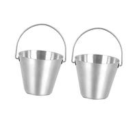 DOITOOL 2pcs Stainless Steel Egg Bucket Rack for Steamed Eggs Not Easy to Deform or Break for Kitchen and Food Shop Use