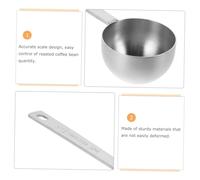 DOITOOL 2pcs Stainless Steel Measuring Tablespoon Multipurpose Coffee Scoop with Long Handle for Baking Cooking Tea Spices Easy to Clean Kitchen Spoons for Accurate Food Portioning