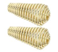 DOITOOL 2pcs Stainless Steel Stove Spring Handle with Tower Shape and Secure Grip, Versatile Replacement Part for Grills and BBQ Grills, for Home Use
