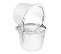 DOITOOL 2pcs Stainless Steel Tea Strainer Filters for Teapots, Metal Mesh Infuser Basket with Fine Filter, Small Size 6.5cm Diameter for Loose Leaf Brewing