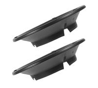 DOITOOL 2pcs Stove Windshield Gas Stove Cover Build Windproof Hood Cover for Camping Eye Fire Stable Secure Black Refined Iron