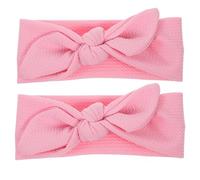 DOITOOL 2pcs Stretchy Pet Bow Headband for Dogs and Cats Adorable Polyester Bow Hair Accessories for Birthday Halloween Christmas Party Photo Shoot Suitable for Puppies and Pets