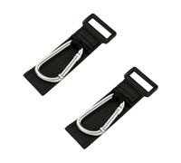 DOITOOL 2pcs Stroller Hooks Buggy Carabiner Clips for Carrying Shopping Bags and Grocery Bags with Sturdy Pu and Alloy Material, for Walking and Picnicking