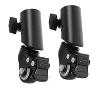 DOITOOL 2pcs Swivel Caster Wheels for Tube Speaker Stand Tripod Silent Smooth Rolling Audio Stand Casters for Studio Events Heavy Load Replacement Wheels