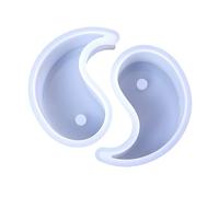DOITOOL 2pcs Tai Chi Silicone Candle Mold for DIY Aromatherapy Flexible Hand Made Wax Moulds with Smooth Surface Lightweight and Durable Home Decor Craft Supplies
