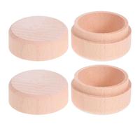 DOITOOL 2pcs Teeth Storage Box Wooden Milk Tooth Box Boys and Girls Lost Holders for Saving First Collection Container