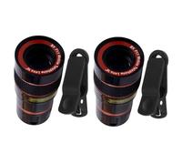DOITOOL 2pcs Telephoto Lens Clip Phone Lens with Abs Material Image Light Weight Gorgeous Design for Mobile Phone Forestry Management Geological Exploration
