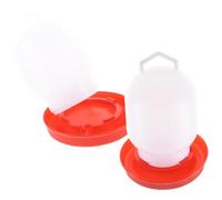 DOITOOL 2PCS Thickened Plastic Automatic Waterer for Poultry Chickens Pigeons Quail Birds Water Dispenser for Home Farm Use Waste-reducing Drinker System