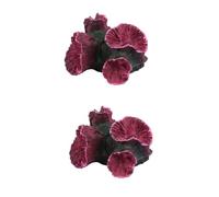 DOITOOL 2pcs Tropical Fish Tank Plants Resin Aquarium Decor for Fresh/saltwater Aquariums