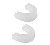 DOITOOL 2pcs U Shaped Toothbrush Heads Silicone Replacement Head for Electric Toothbrushes Massage Gums Fit for Most U-Shaped Home Oral Care
