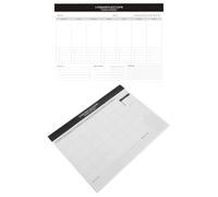 DOITOOL 2pcs Undated to Do List Notepad with Monthly and Weekly Agenda Layout, Paper Planner for Daily Use and Office, Featuring Premium Writing Quality and Organisation