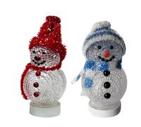 DOITOOL 2PCS USB Night Light Kids Light up Toys Santa Toys Christmas Snowman Night Light Christmas Lights Indoor Lighted Snowman Light Up Snowman Indoor Toys Elder Lighting Christmas Tree