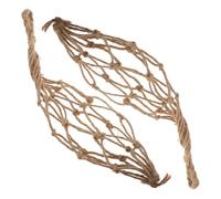 DOITOOL 2pcs Vintage Twine Rope Wine Bottle Carrier Bag Handcrafted Net Tote for Wine Jar Transport with Classic Artistic Style