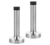 DOITOOL 2pcs Wall Door Stoppers with Rubber End Stainless Steel Weatherproof Door Stops for Wall Protection Suitable for Bathroom and Bedroom