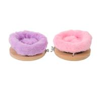 DOITOOL 2pcs Warm Bird Bed For Cage - Cockatiel Soft Nest Hut - Parakeet Cozy Sleep Cave - Warm Nest Bed Parrot Snuggle Hut For Winter 5.31x4.72x2.36