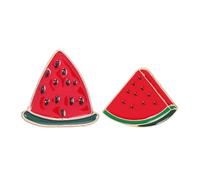 DOITOOL 2Pcs Watermelon Brooch Alloy Pins for Women Cute Funny Pins for Backpacks and Scarves, Trendy Backpack and Scarf Brooch for DIY Your Look and Clothing Decoration