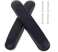 DOITOOL 2pcs Wheelchair Armrest Pads Replacement Cushions with Comfortable Elbow Support and Anti-Slip Bottom Made of Leather and Oxford Cloth for Standard and Wide Wheelchairs