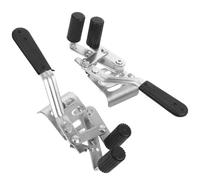 DOITOOL 2pcs Wheelchair Brake Extenders with Side Screw Mounting for Easy Installation and Use, Steel and Plastic Drive Wheelchair Parts Suitable for Mobility Aid Repair