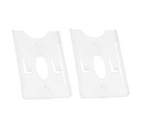 DOITOOL 2pcs Windshield Toll Pass Mount and Plastic Card Holder with Suction Cup for Car Driving Permit, Windscreen Transponder Mount, Parking Ticket Holder