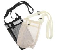 DOITOOL 2pcs Winter Water Bottle Carrier with Strap Mesh Crossbody Sleeve | Polyester Mesh Construction, Adjustable Shoulder Strap, Quick-dry Easy-clean Design, for Commuters and Travelers
