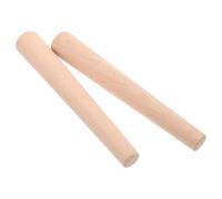 DOITOOL 2pcs Wood Sauerkraut Pounder Stick for DIY Fermentation and Kimchi Making, Wooden Pickle Tamper with Even Pressure Distribution, Beige Manual Fermentation Tool for Mason Jars