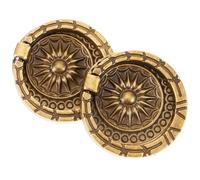 DOITOOL 2pcs Zinc Alloy Cabinet Knobs Vintage Decorative Drawer Pulls for Furniture Handles Small Sturdy Dresser Knobs for Wardrobe Cabinets