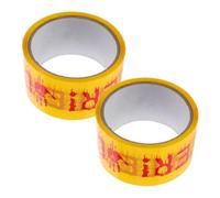 DOITOOL 2rolls Halloween Warning Tape Yellow Caution Tape with Scary Do Not Enter Text for DIY Indoor Outdoor Decorations Haunted House Party Safety Barrier