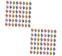 DOITOOL 2sets Butterfly Pendant Charms Enamel Butterfly Jewelry for DIY Necklaces Bracelets Earrings Keychains Versatile Crafting Supplies for Creative Projects 48pcs*2