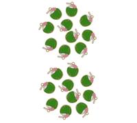 DOITOOL 2sets Coconut Charms for Jewelry Making Handmade Pendant Decorations for Bracelets and Earrings for DIY Craft Projects 10pcs*2