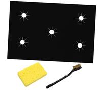 DOITOOL 2sets Gas Stove Top Covers Reusable Stove Protector Mats with Pre-cut Includes Cleaning Brushes for Easy Maintenance Suitable for Gas Burners