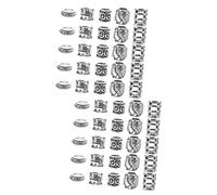 DOITOOL 2sets Hair Rings for Braids Decorative Braid Lightweight Hair Accessories for Festivals Parties for Women Easy to Use and Style 50pcs*2