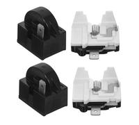 DOITOOL 2sets Refrigerator Compressor Start Relay Overload Protector Ptc Starter Relay for Fridge Freezer Mini Fridge Accessories