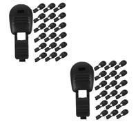 DOITOOL 2sets Shoelace Tips Durable Shoelace Ends for Clothing Footwear and DIY Repairs Flexible Aglet Replacement Clips for Sneakers Hoodies and More 100pcs*2