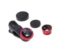 DOITOOL 3 in 1 Phone Camera Lens Clip with Fish Eye and Wide Angle Macro Lenses, Aluminium Alloy and Glass Material, Easy to Install with Precision Focus for Mobile Phones and Tablets