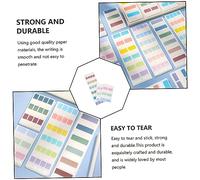 DOITOOL 3 Packs Fluorescent Sticky Memo Pads Portable Post Notes for Students Bright Memo Stickers with Safe Material Lightweight and Compact for Office School Home Organization and