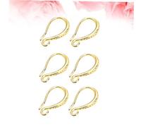 DOITOOL 3 Pair Gold Earring Making Hooks Durable DIY Ear Hooks Lifting Ear Accessories for Women Jewelry Crafting Office Party Travel Use