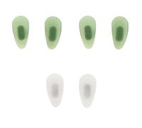 DOITOOL 3 Pairs Nose Pads for Glasses Imitated Jade Material Eyeglass Nose Cushions Reducing Discomfort Does Not Leave Red Marks Suitable for Frames and Full-Frame Glasses Random Color
