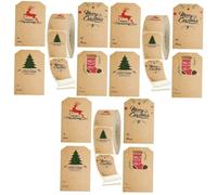 DOITOOL 3 Rolls Christmas Self Adhesive Wrapping Seal Stickers Festive Decorative Labels with Patterns for Gift Bags and Party Packaging