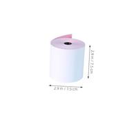 DOITOOL 3 Rolls Ply Cash Register Receipt Paper Soft Color Finish Offset Paper for Retail Hospitality Food Services Non Thermal Printing Tape for Pos Till Machines and Printing Calculators