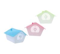 DOITOOL 3 Sets Bird House Nesting Boxes for Garden Outdoor Birds Weather-resistant Material Creative Design Suitable for Hamsters Squirrels Random Color