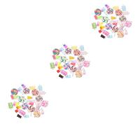 DOITOOL 3 Sets Cute Bear Candy Charms for Necklace and Bracelet DIY Jewelry Craft Making Adorable Pendant with Hanging Hoops Jewelry Supplies
