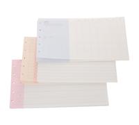 DOITOOL 3 Sets M5 Planner Inserts: 5-Hole Tri-Fold Planner Refill Paper - 120gsm 8"x4" A6 Binder Inserts - Loose Leaf Filler Paper for Daily Weekly Monthly Routine Binder