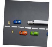 DOITOOL 3 Sheet Realistic Traffic Road Stickers for DIY Model Making Fade Resistant Easy to Apply and Remove Creative Playset Decoration for Childrens Cars and Traffic Signs